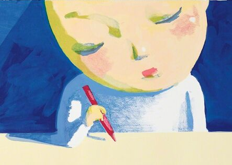 Liu Ye - She and Mondrian - 2001 - 2