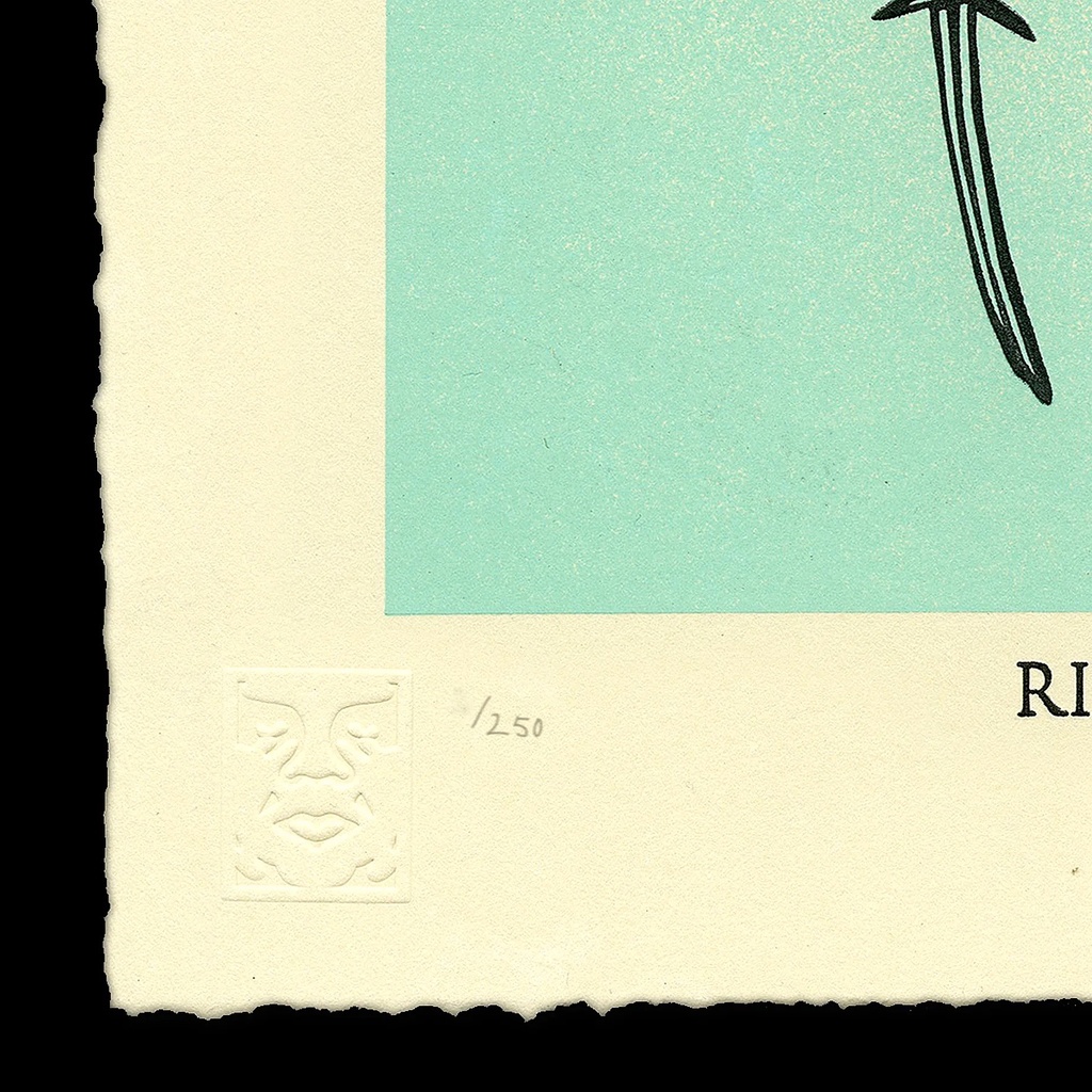 Rise Above Barbwire (Blue)