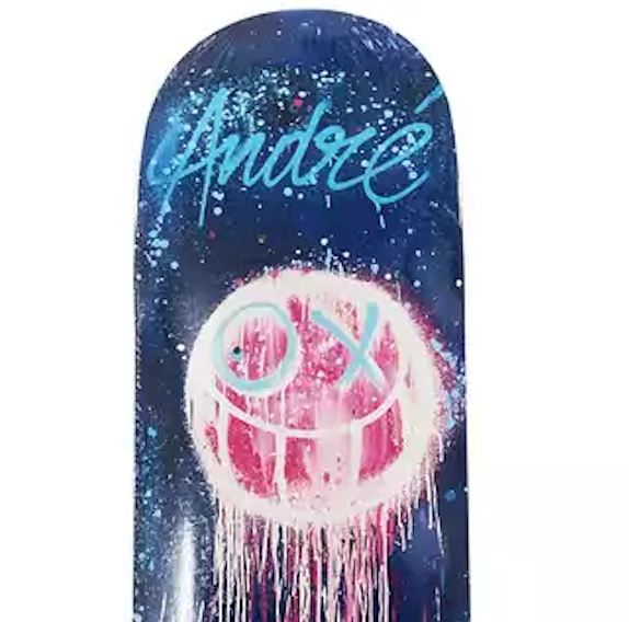 Blue Drip Skateboard