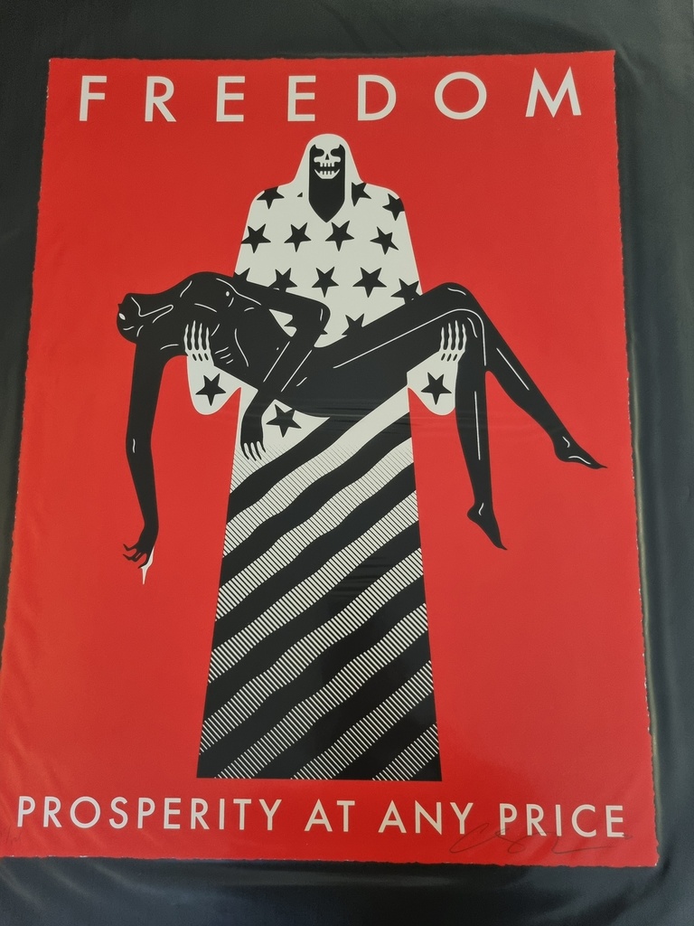 Freedom prosperity at any price (version rouge)