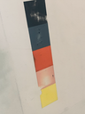 Three supports and house Painting