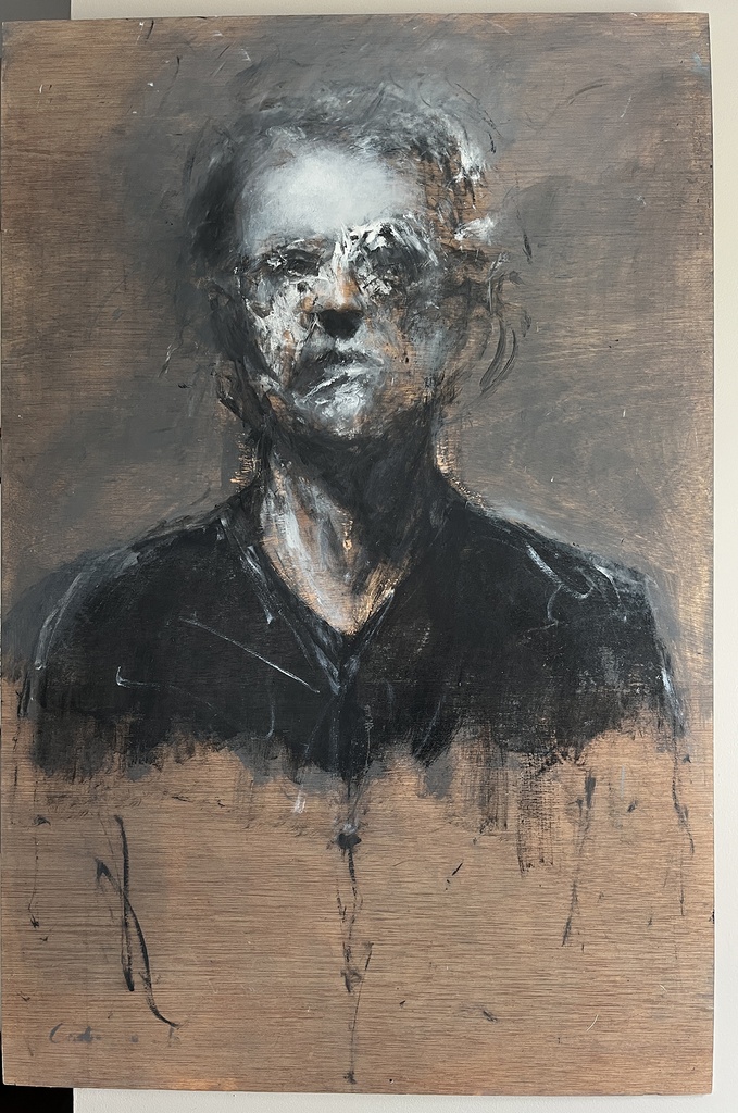Visage aux yeux écorchés