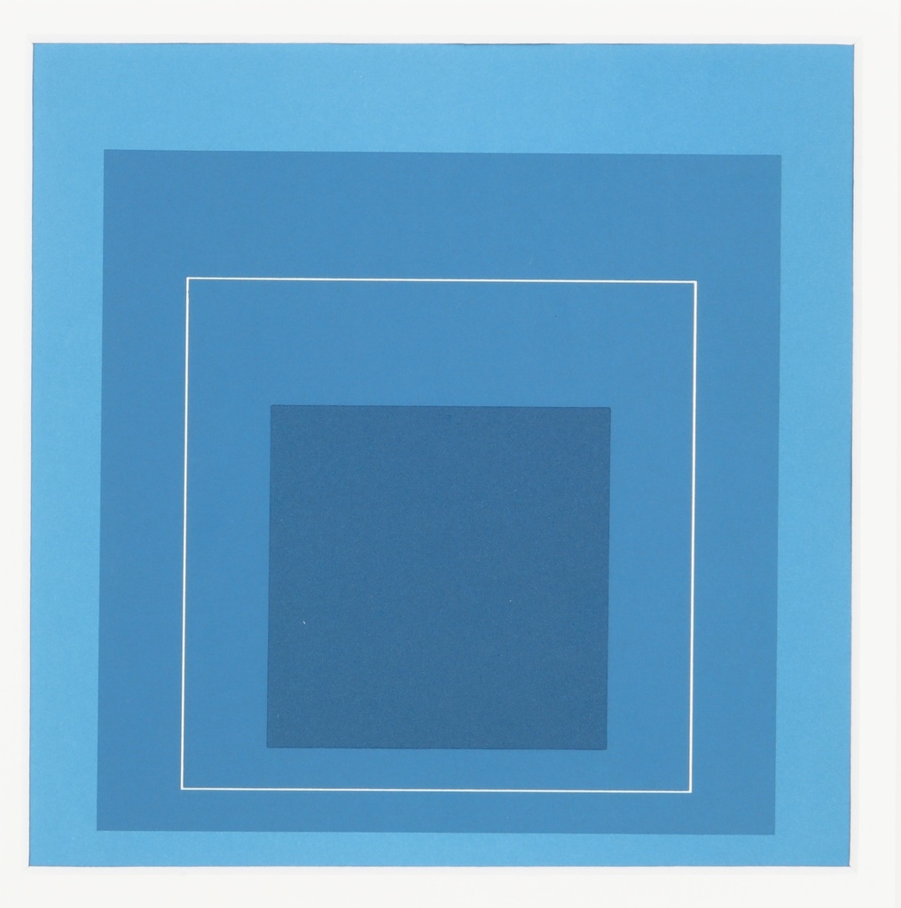 White Line Squares Triptych