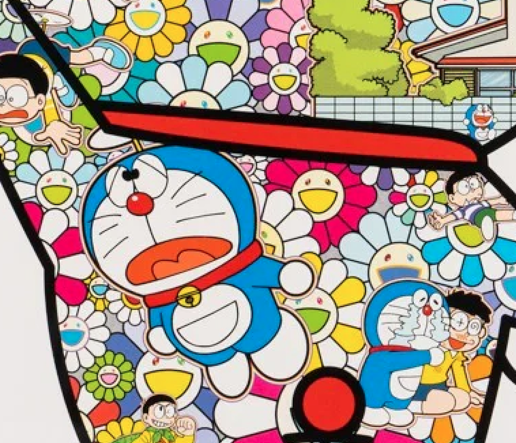 Doraemon in the Field of Flowers