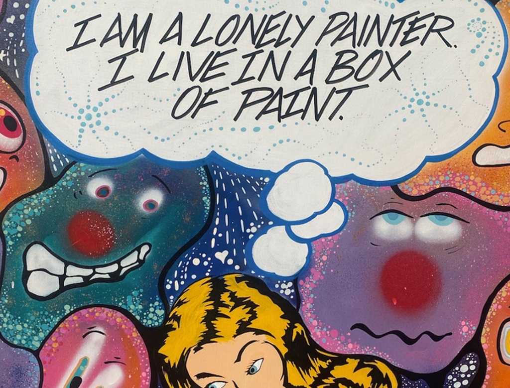 I am a Lonely Painter, I live in a Box of Paint
