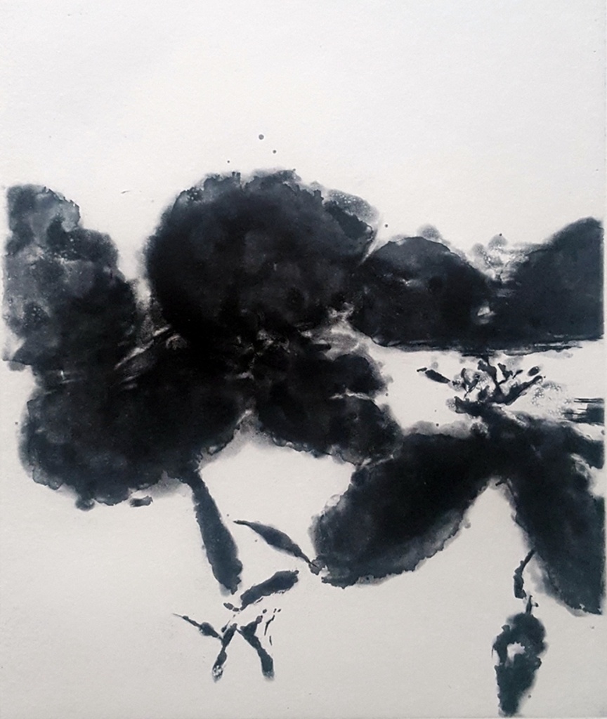Zao Wou-Ki - “Eau forte” from the book “Les XXIV premiers sonnets de Versailles” - 1994 - photo 2.png