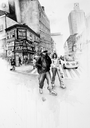 Brooklyn, Fulton et Duffield Street Corner