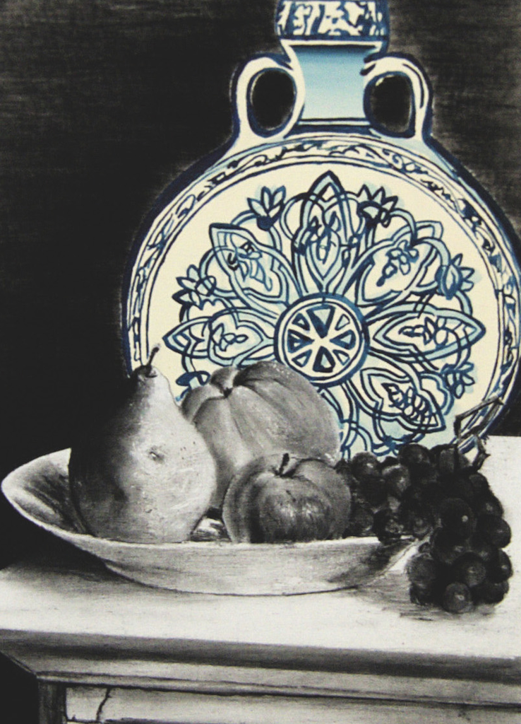 Fruits and flask