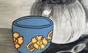 Tea with morning flowers