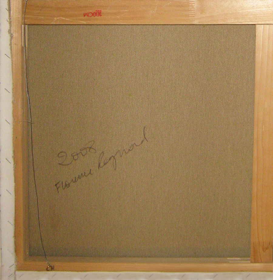 Florence Reymond - Sans Titre - 2008 - dos