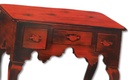 Queen Anne Lowboy of Walnut with Spanish Feet (red)