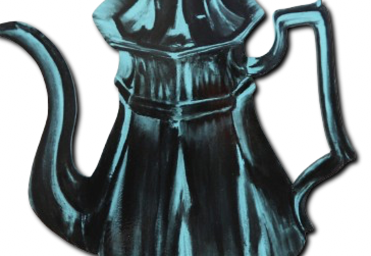 Pewter Teapot (blue)