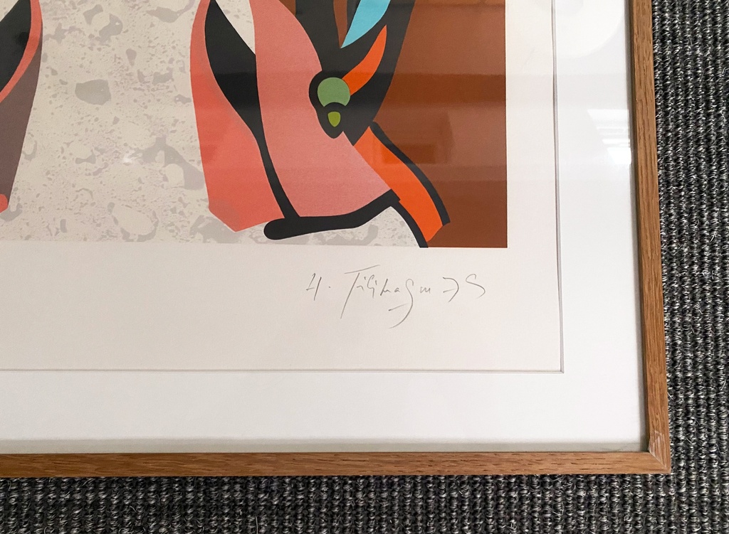 Hervé Télémaque - Utopie - 1979 - signature