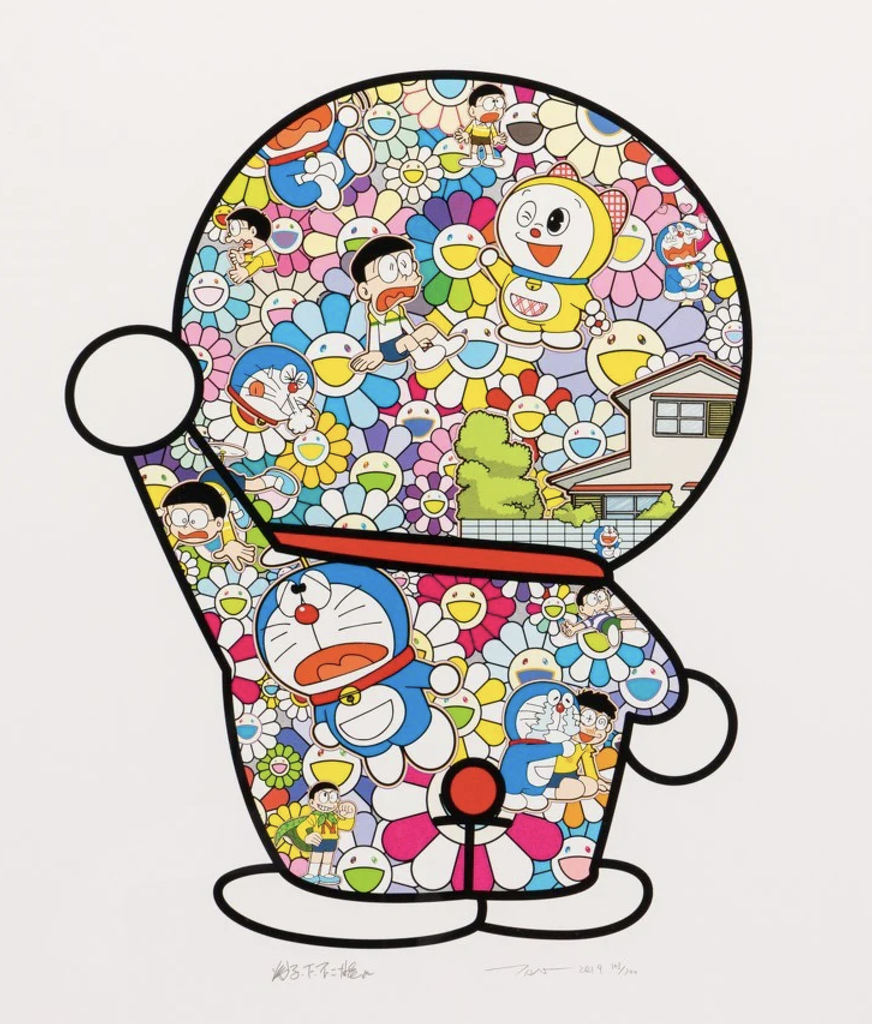 Doraemon in the Field of Flowers