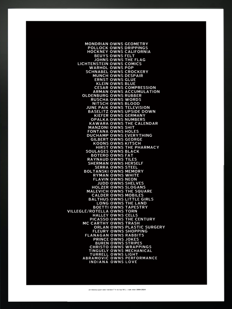 Art History (part 1/version f => no top 50)