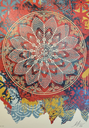 Collage Peace Mandala (Red)