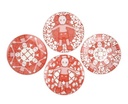 Ceramic Plates Red