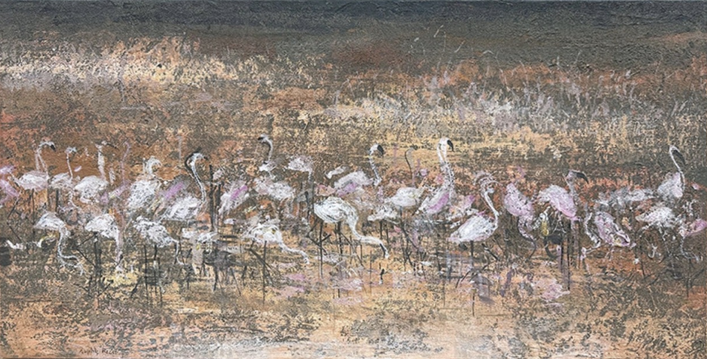 Paysage - Flamants roses