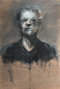 Visage aux yeux écorchés