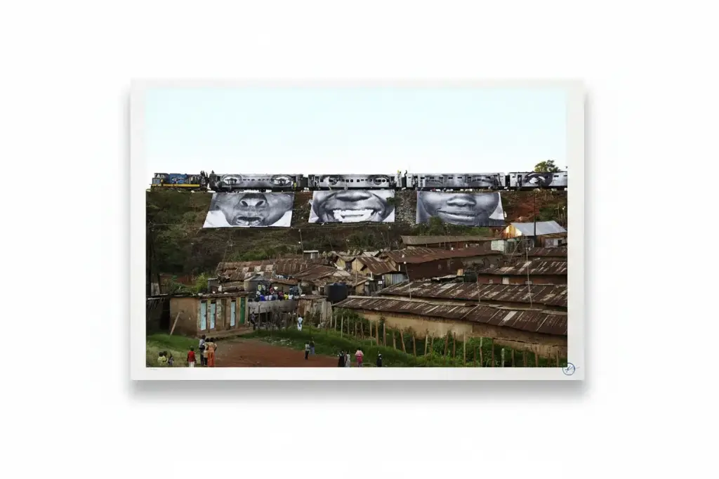 Women Are Heroes - In Kibera Slum train passage 1