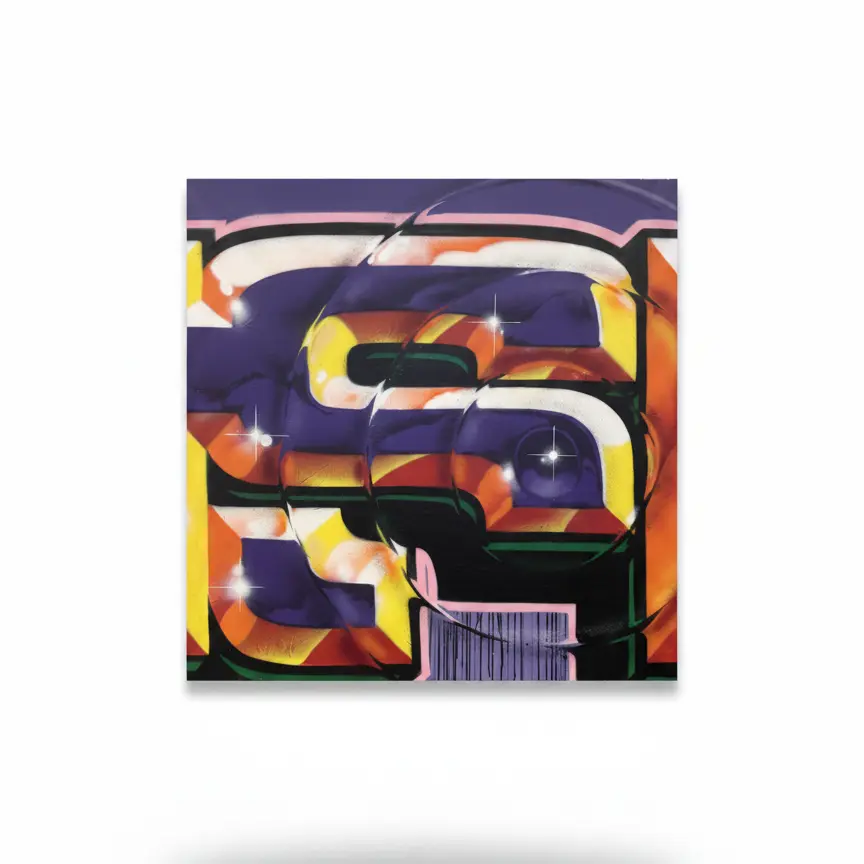 Sound wave S Canvas