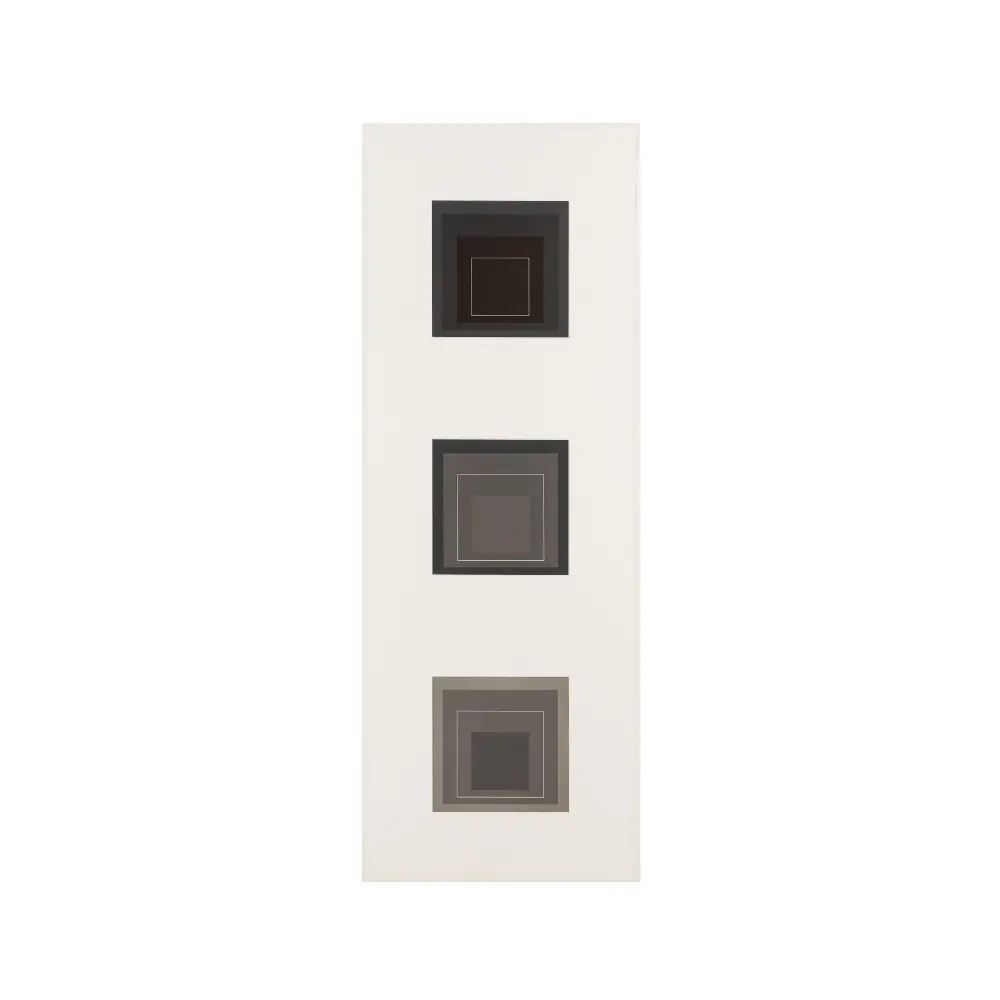 White Line Squares Triptych