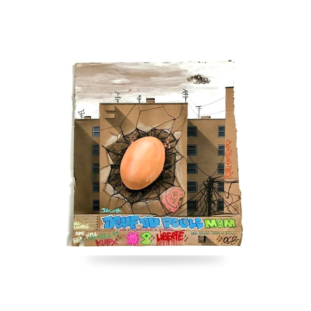 L'oeuf incrusté