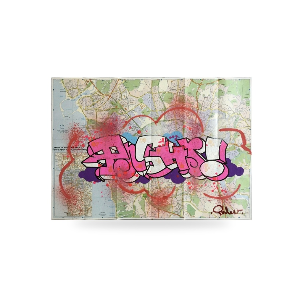graffiti on the map