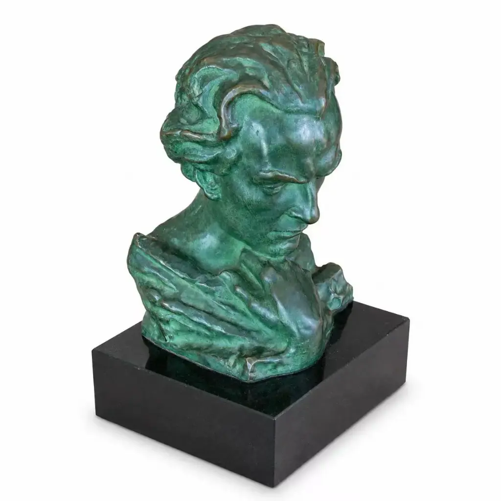 Buste en bronze de Jean Mermoz