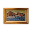 Russian Village Winter Scene