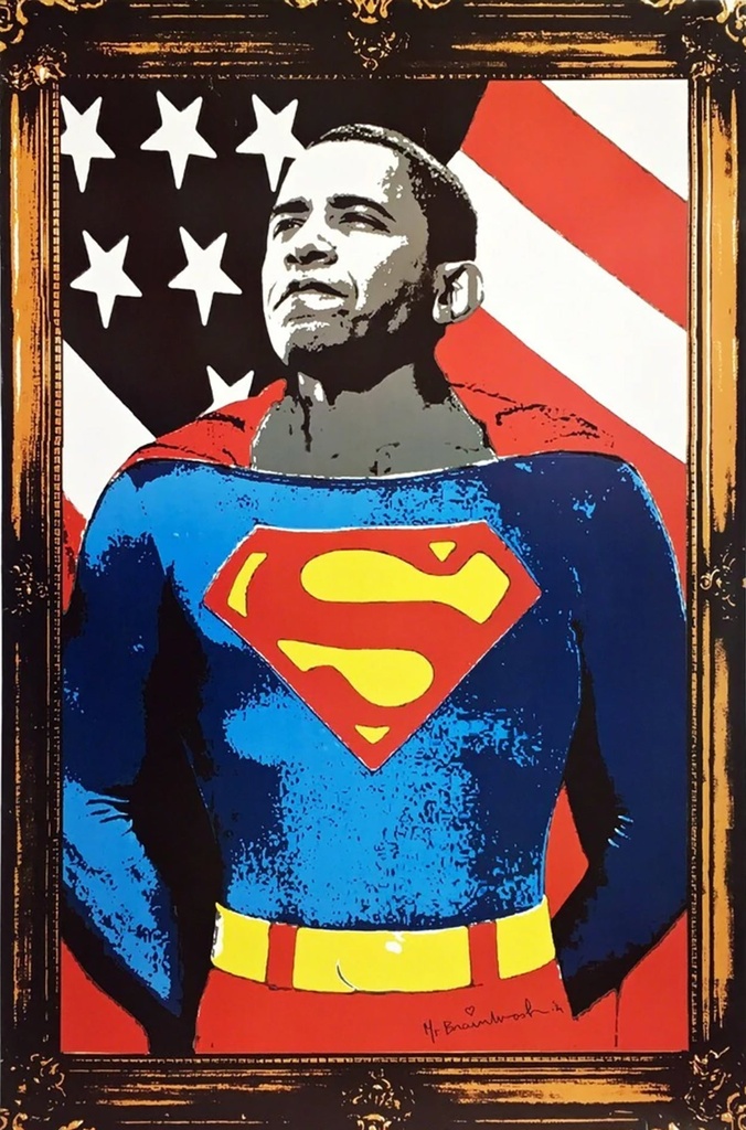 Obama Superman (gold version)