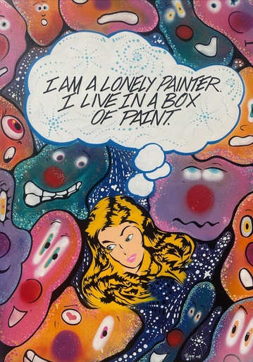 I am a Lonely Painter, I live in a Box of Paint