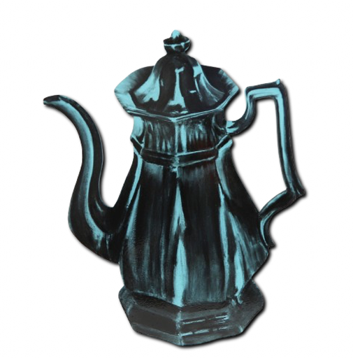 Pewter Teapot (blue)