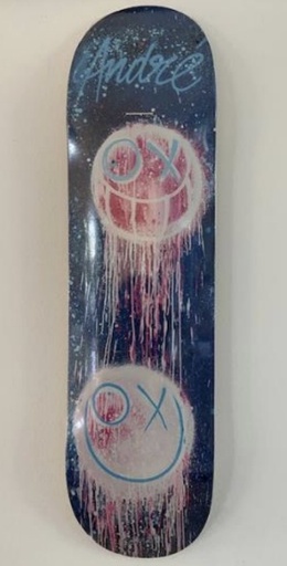 Blue Drip Skateboard