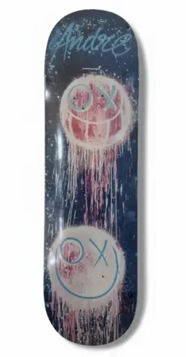 Blue Drip Skateboard