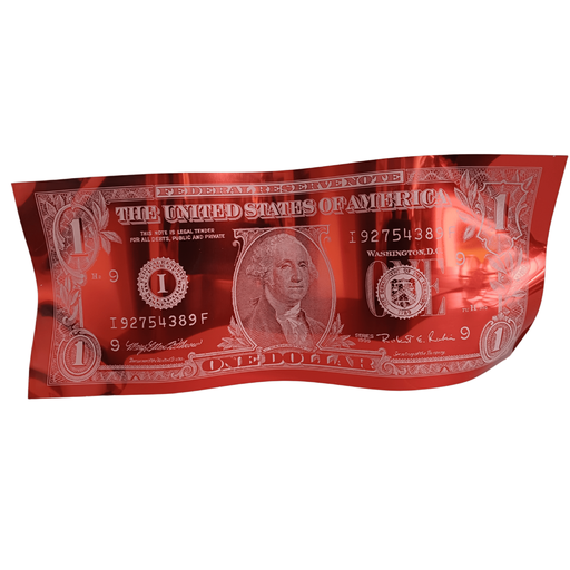 ONE DOLLAR RED TO ROB A BANK