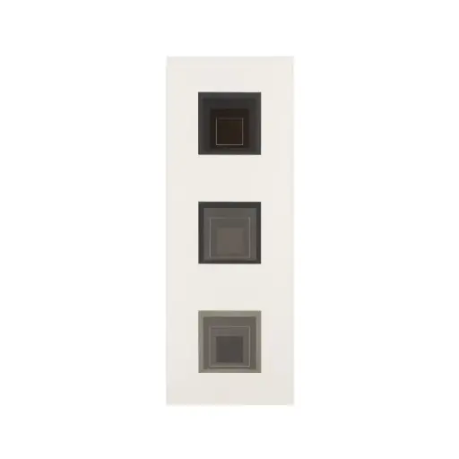 White Line Squares Triptych