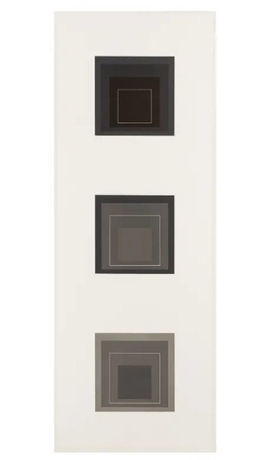 White Line Squares Triptych