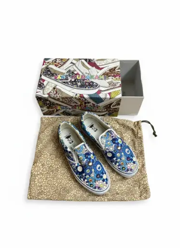 Takashi Murkami x Vans Vault Classic slip-on "blue flower"
