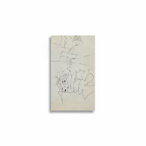 QUIK 1982 Crucifix series for Galerie HANS MAYER painting