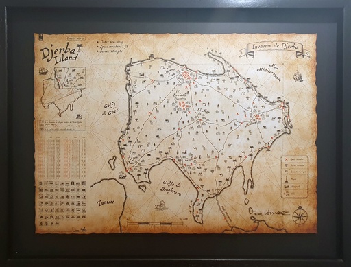 Carte d'invasion de Djerba