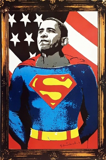 Obama Superman (gold version)